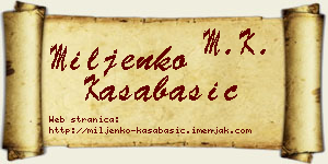 Miljenko Kasabašić vizit kartica